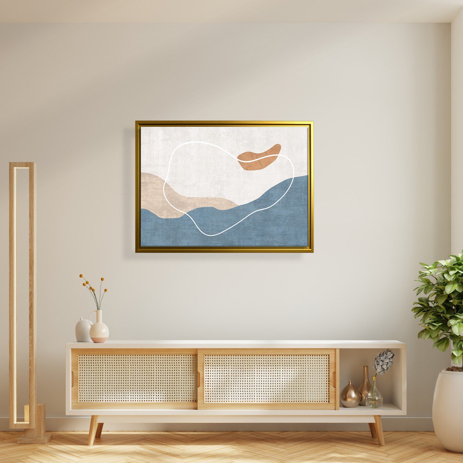 Modern Deniz ve Dalga Kanvas Tablo  