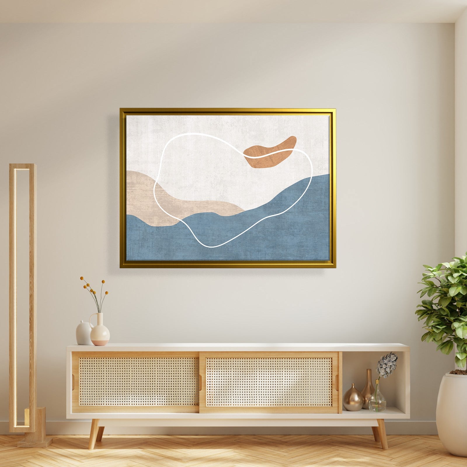 Modern Deniz ve Dalga Kanvas Tablo  
