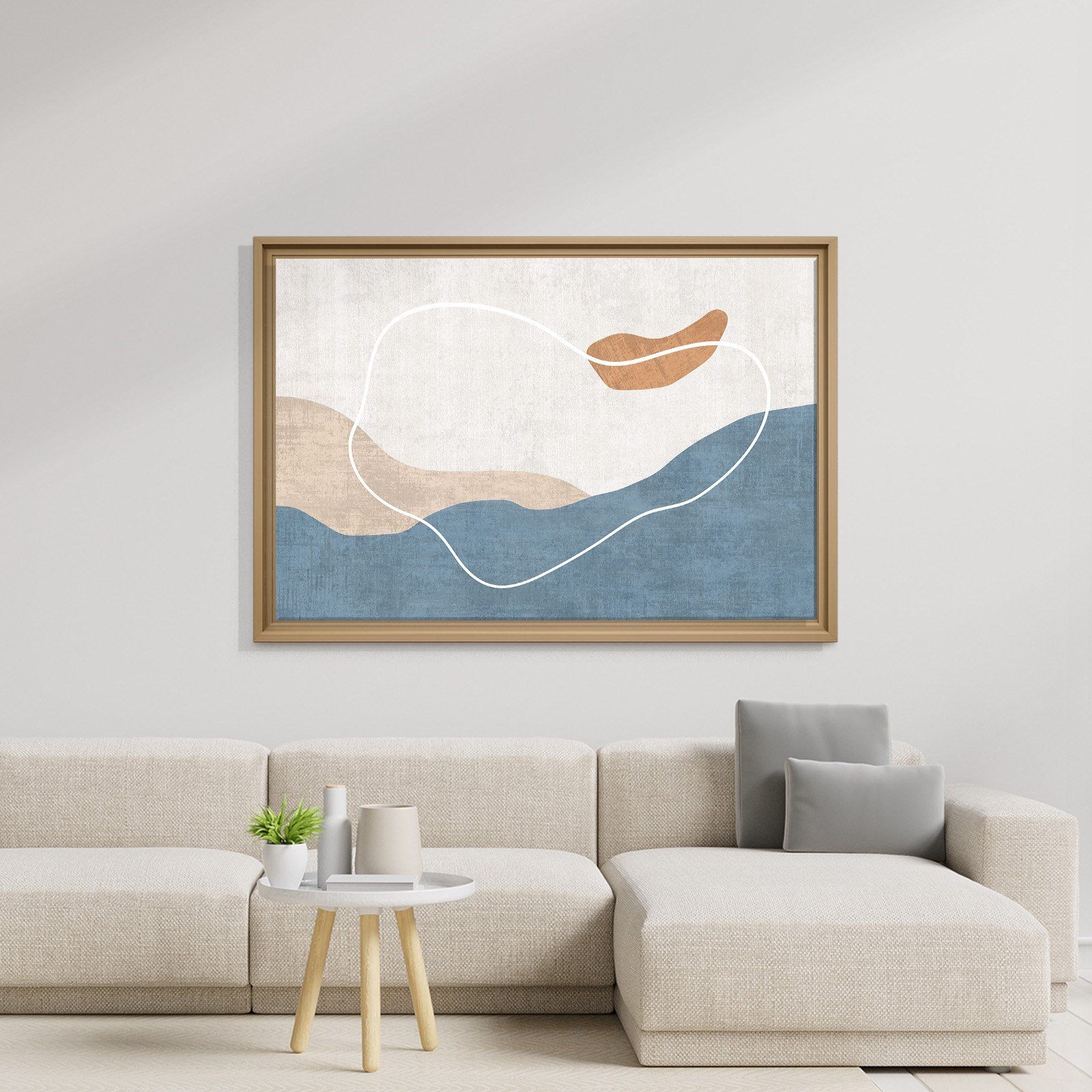 Modern Deniz ve Dalga Kanvas Tablo  