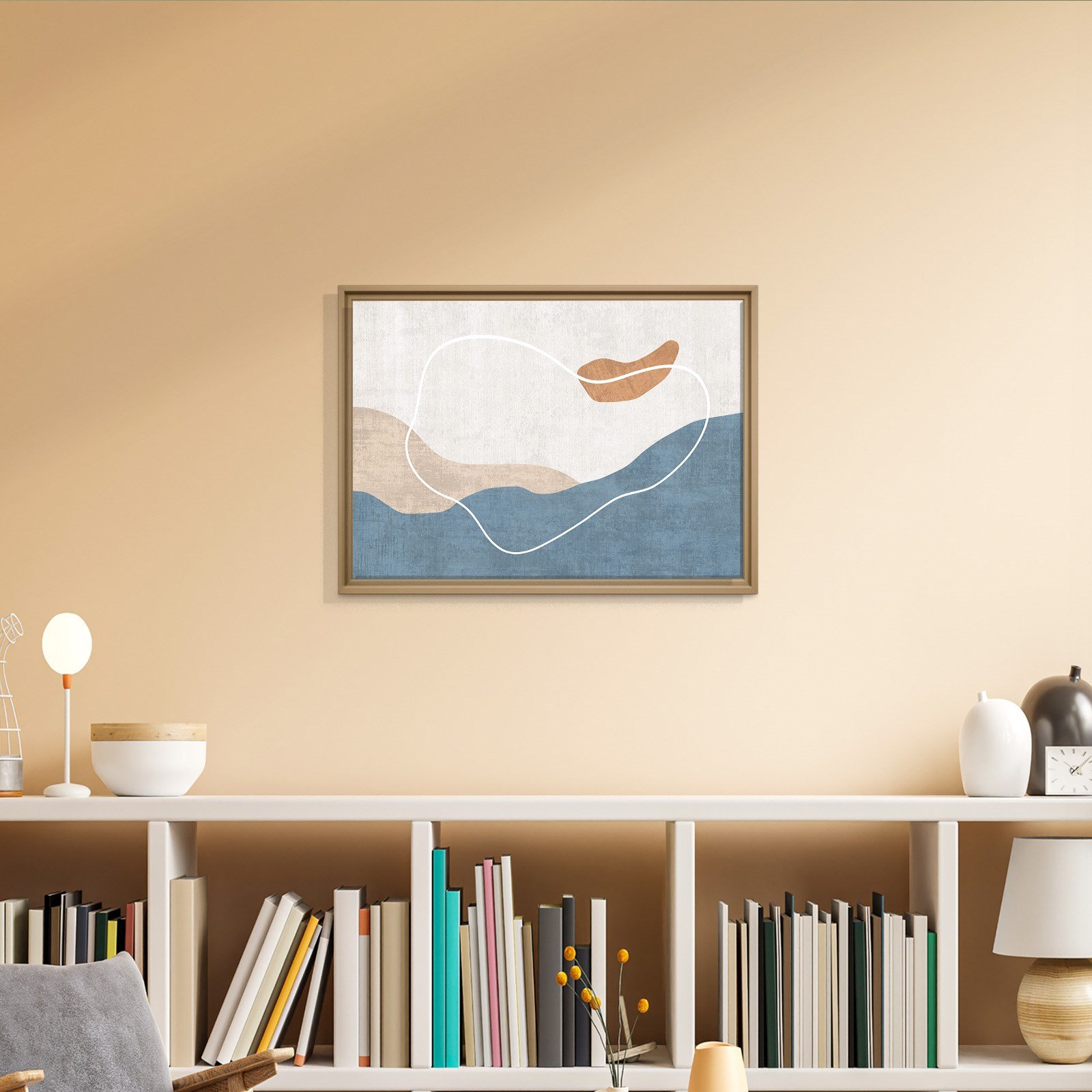 Modern Deniz ve Dalga Kanvas Tablo  
