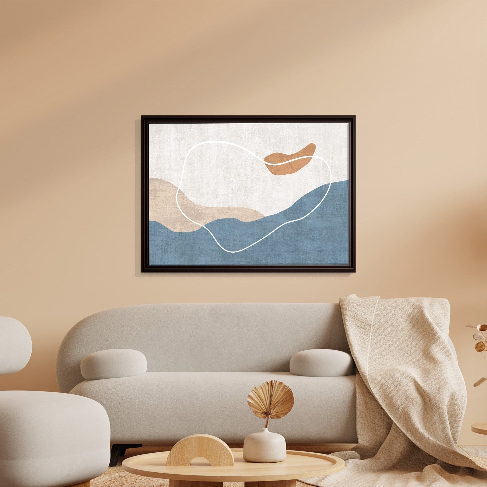 Modern Deniz ve Dalga Kanvas Tablo  