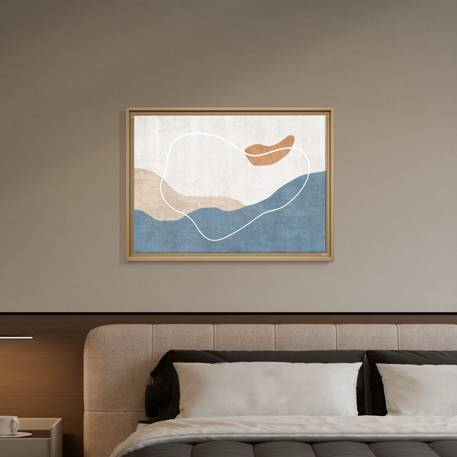 Modern Deniz ve Dalga Kanvas Tablo  