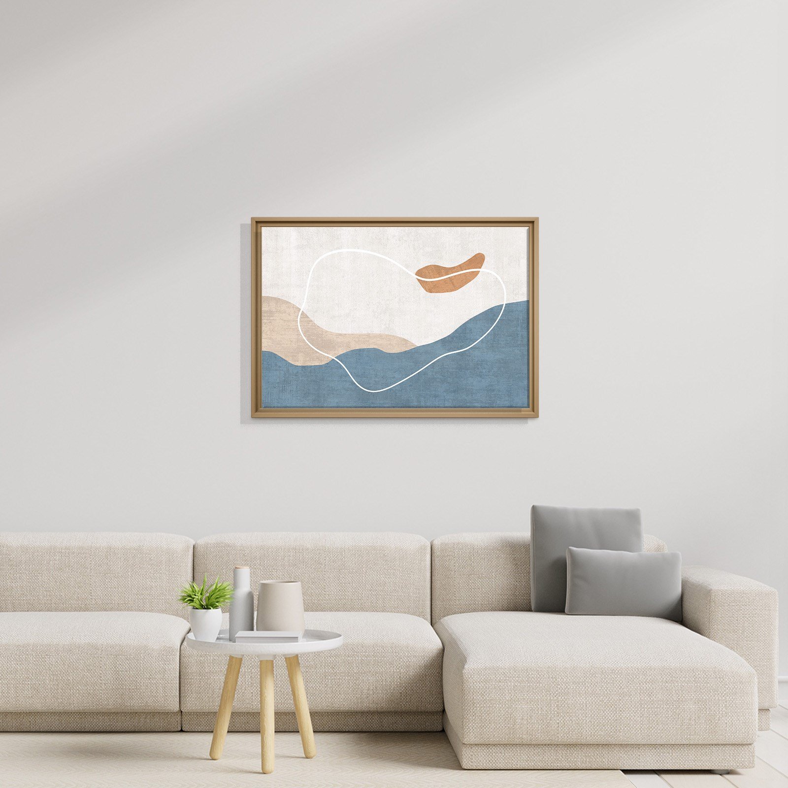 Modern Deniz ve Dalga Kanvas Tablo  
