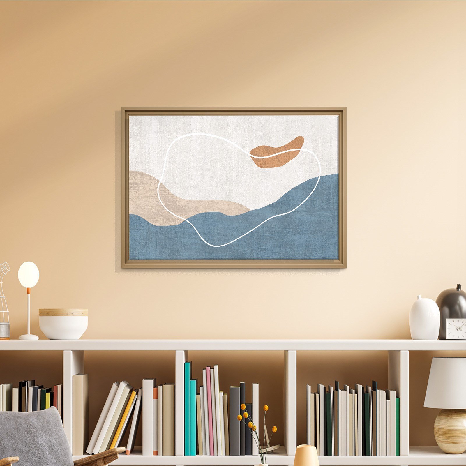 Modern Deniz ve Dalga Kanvas Tablo  