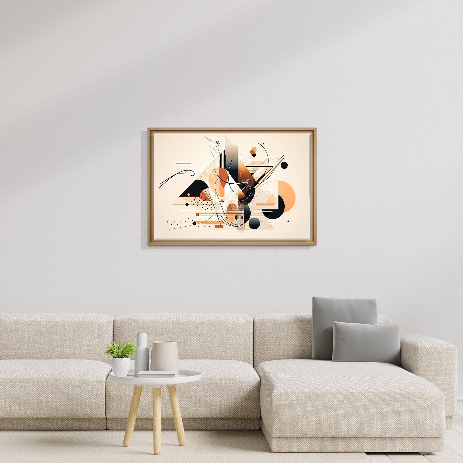 Modern Geometrik Soyut Kanvas Tablo