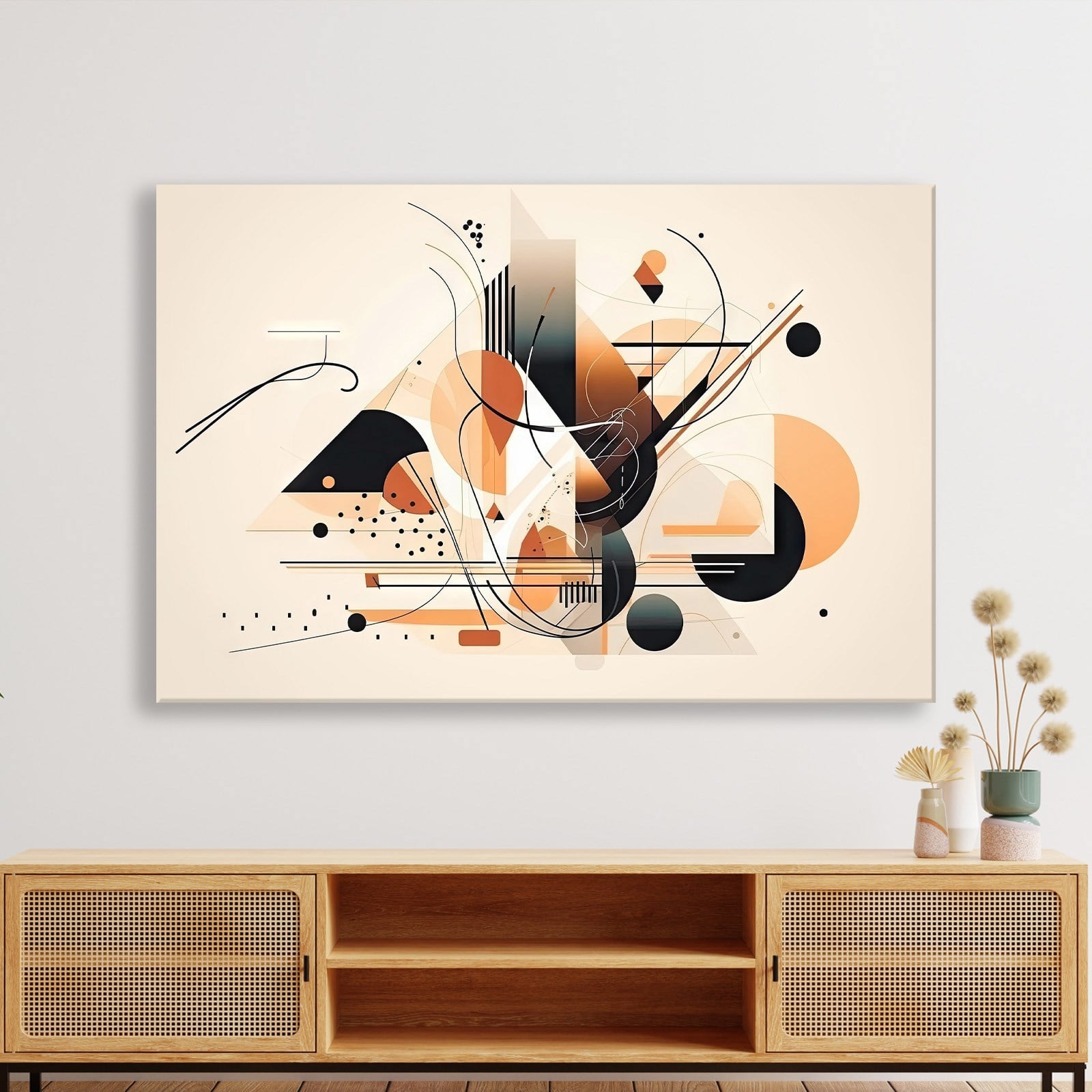Modern Geometrik Soyut Kanvas Tablo