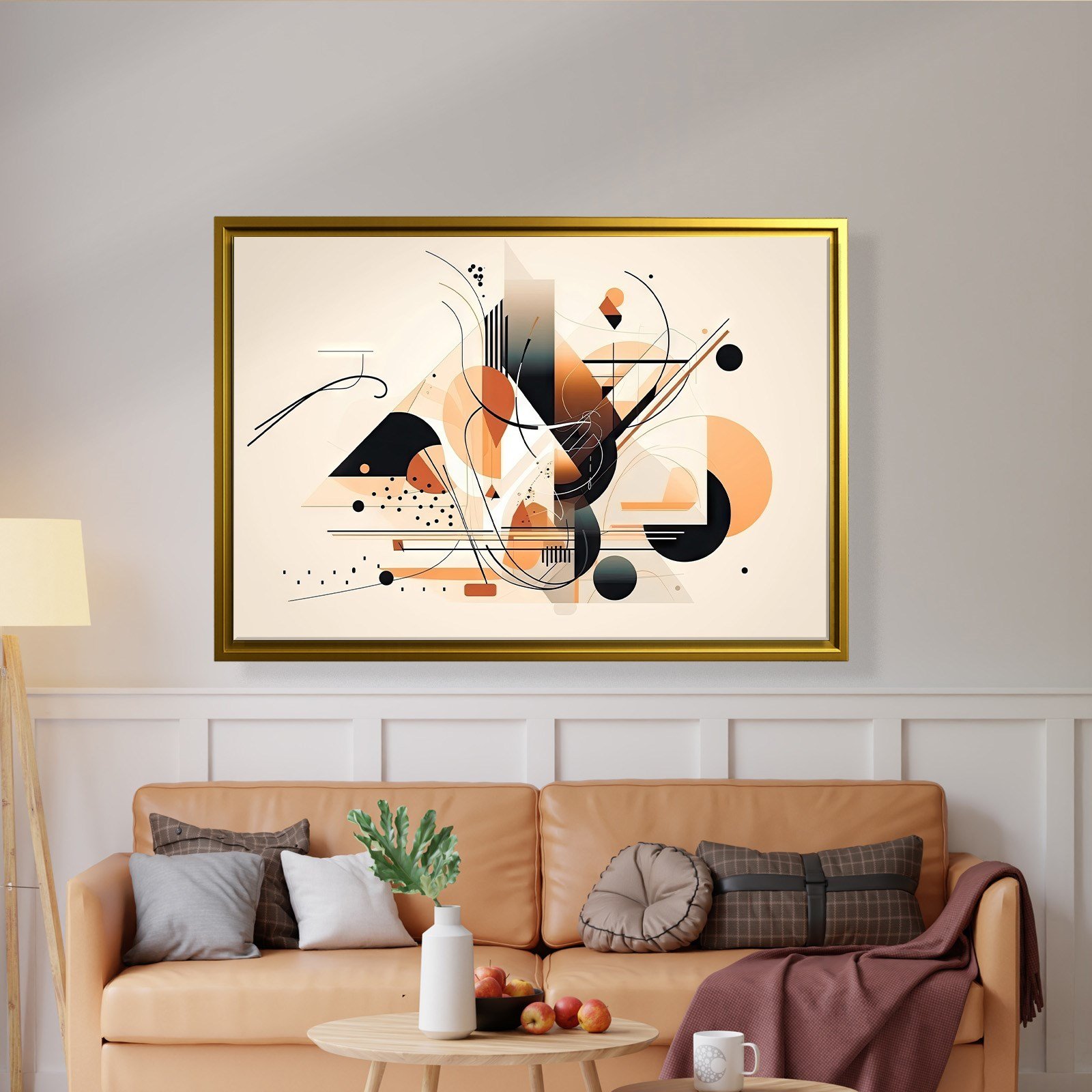 Modern Geometrik Soyut Kanvas Tablo