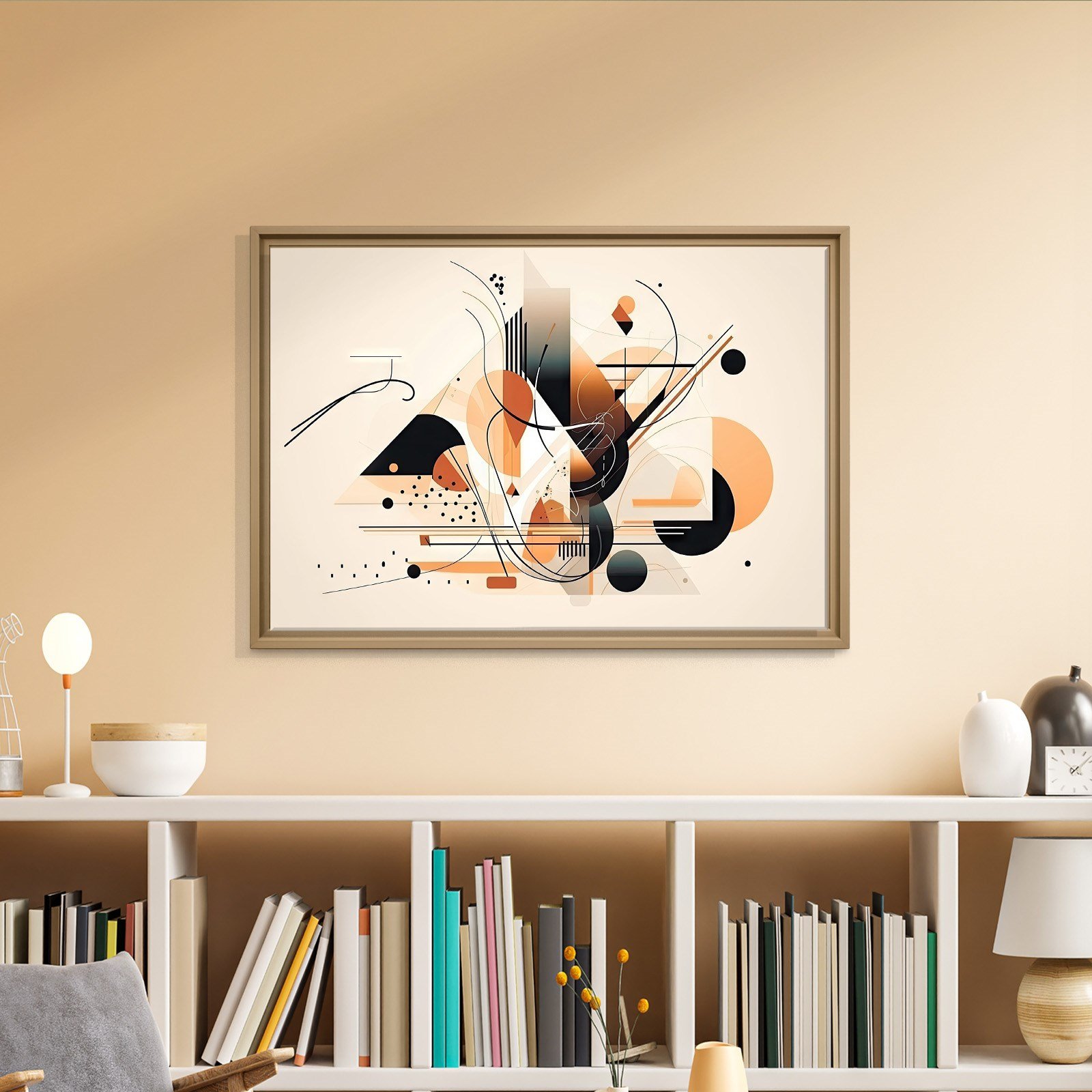 Modern Geometrik Soyut Kanvas Tablo
