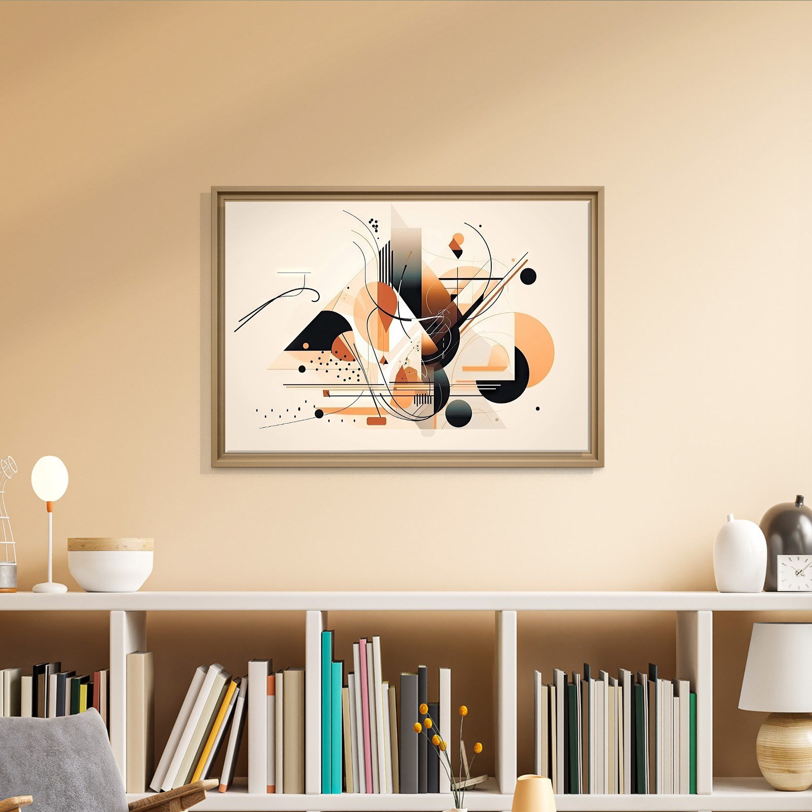 Modern Geometrik Soyut Kanvas Tablo