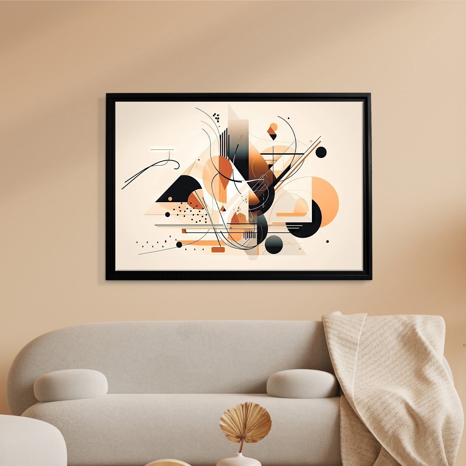 Modern Geometrik Soyut Kanvas Tablo