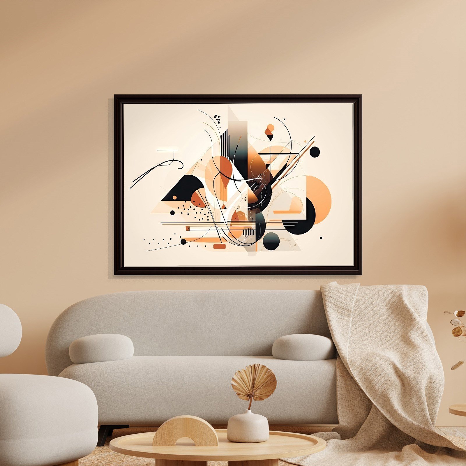Modern Geometrik Soyut Kanvas Tablo