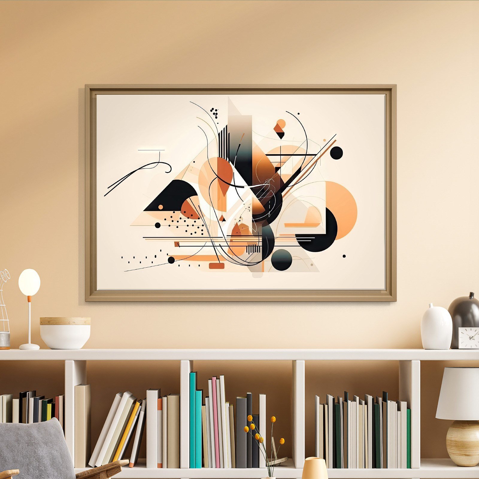 Modern Geometrik Soyut Kanvas Tablo