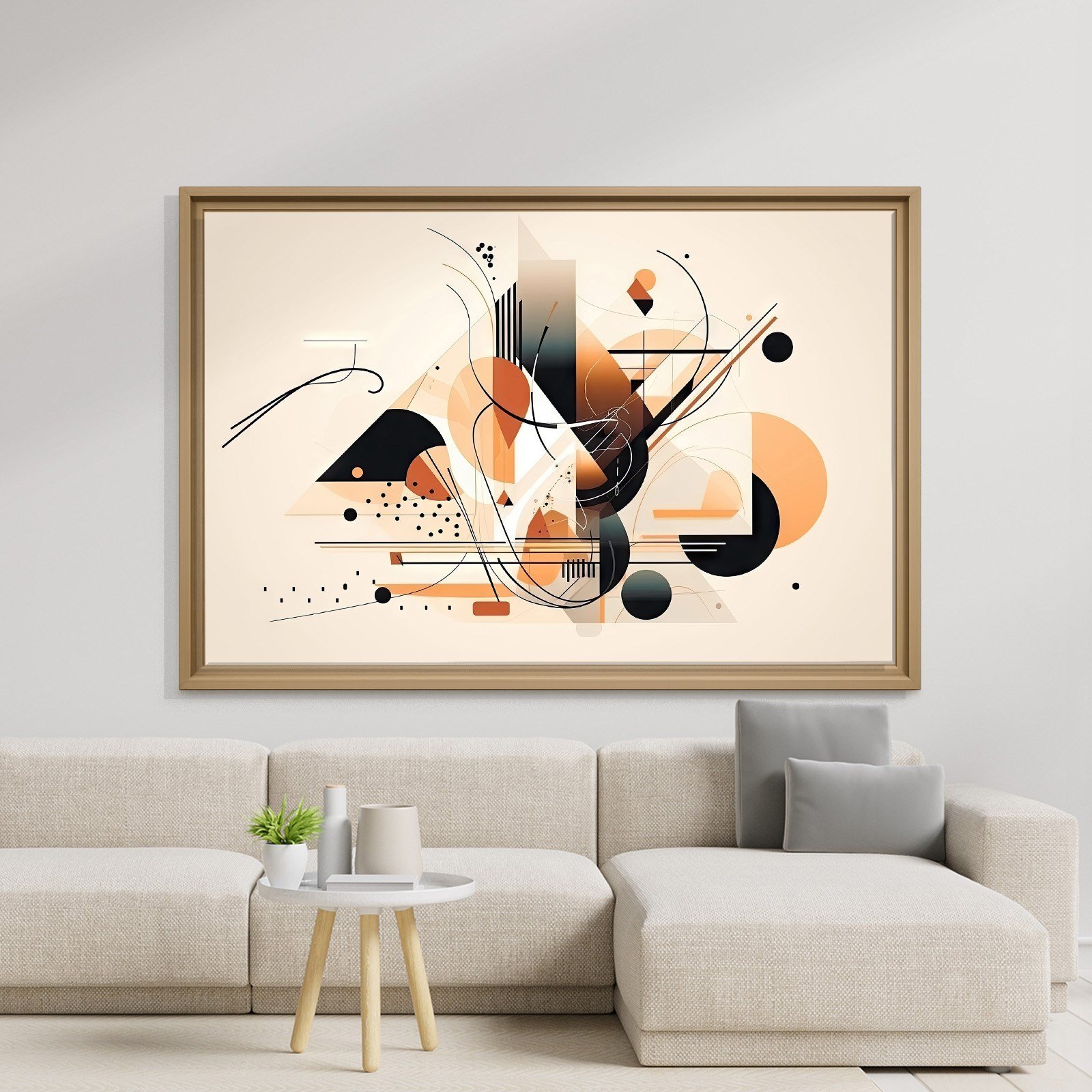 Modern Geometrik Soyut Kanvas Tablo