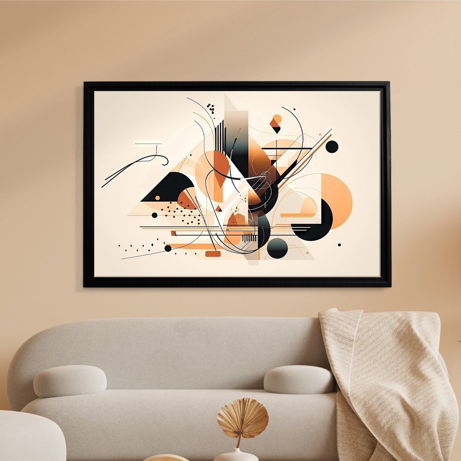Modern Geometrik Soyut Kanvas Tablo