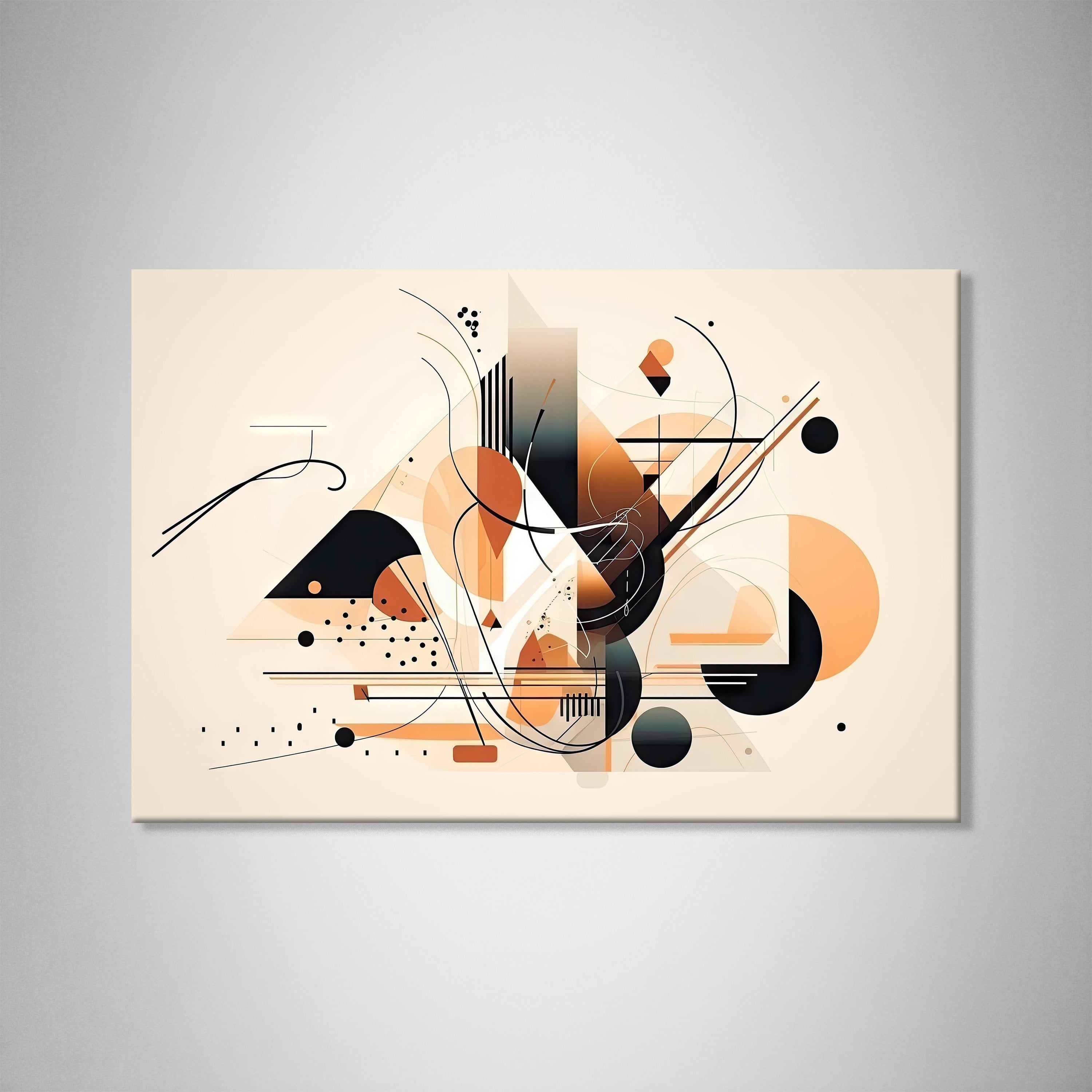 Modern Geometrik Soyut Kanvas Tablo
