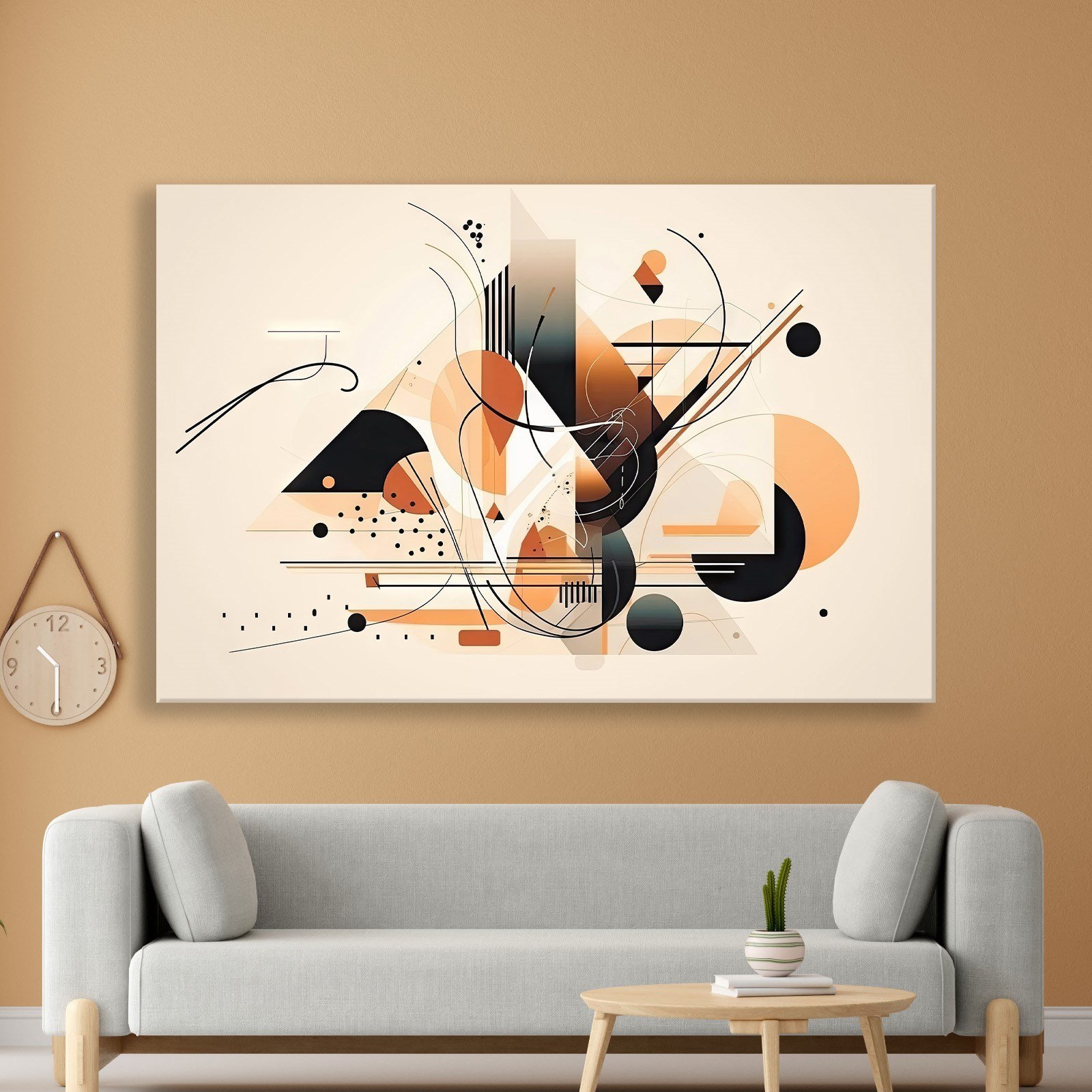Modern Geometrik Soyut Kanvas Tablo