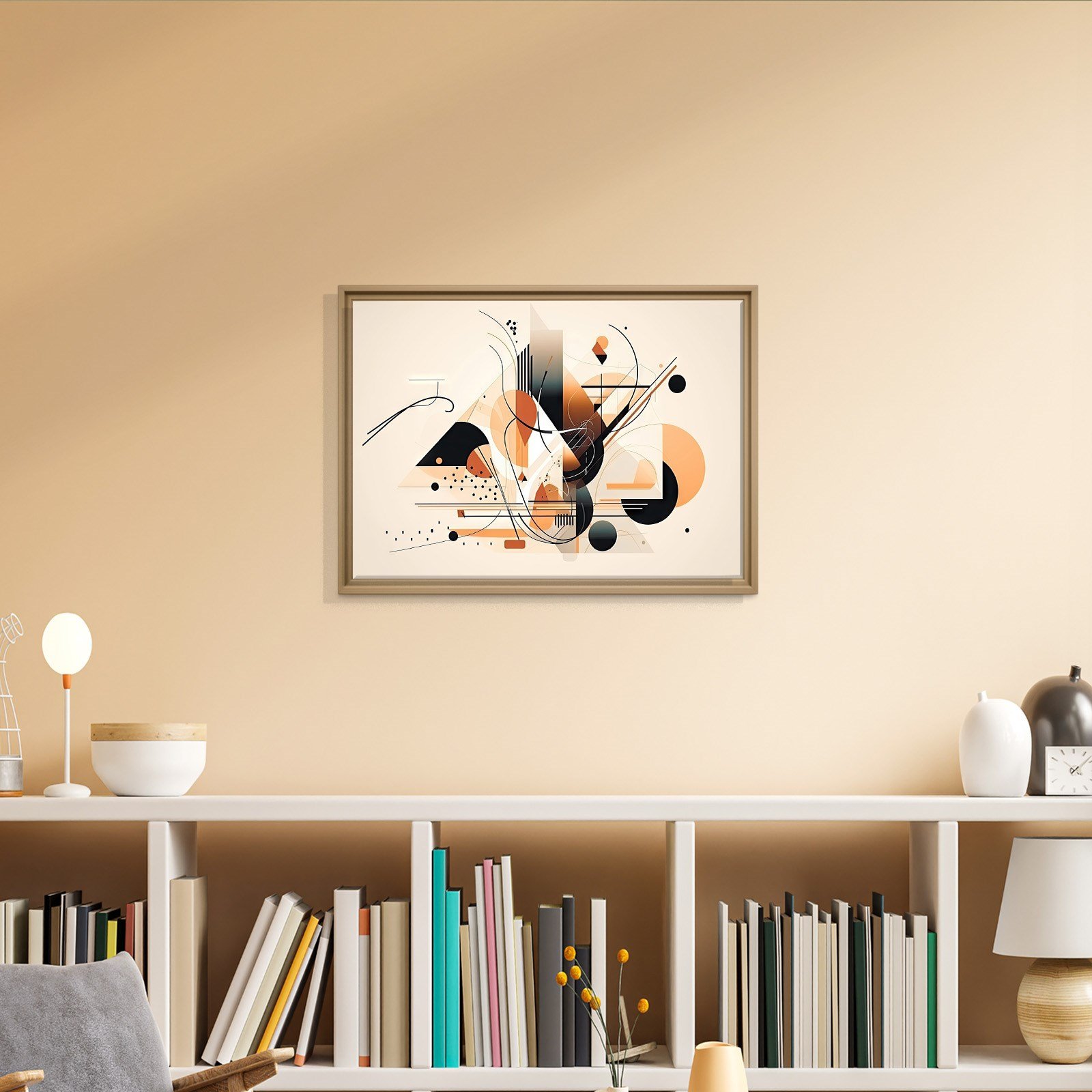 Modern Geometrik Soyut Kanvas Tablo