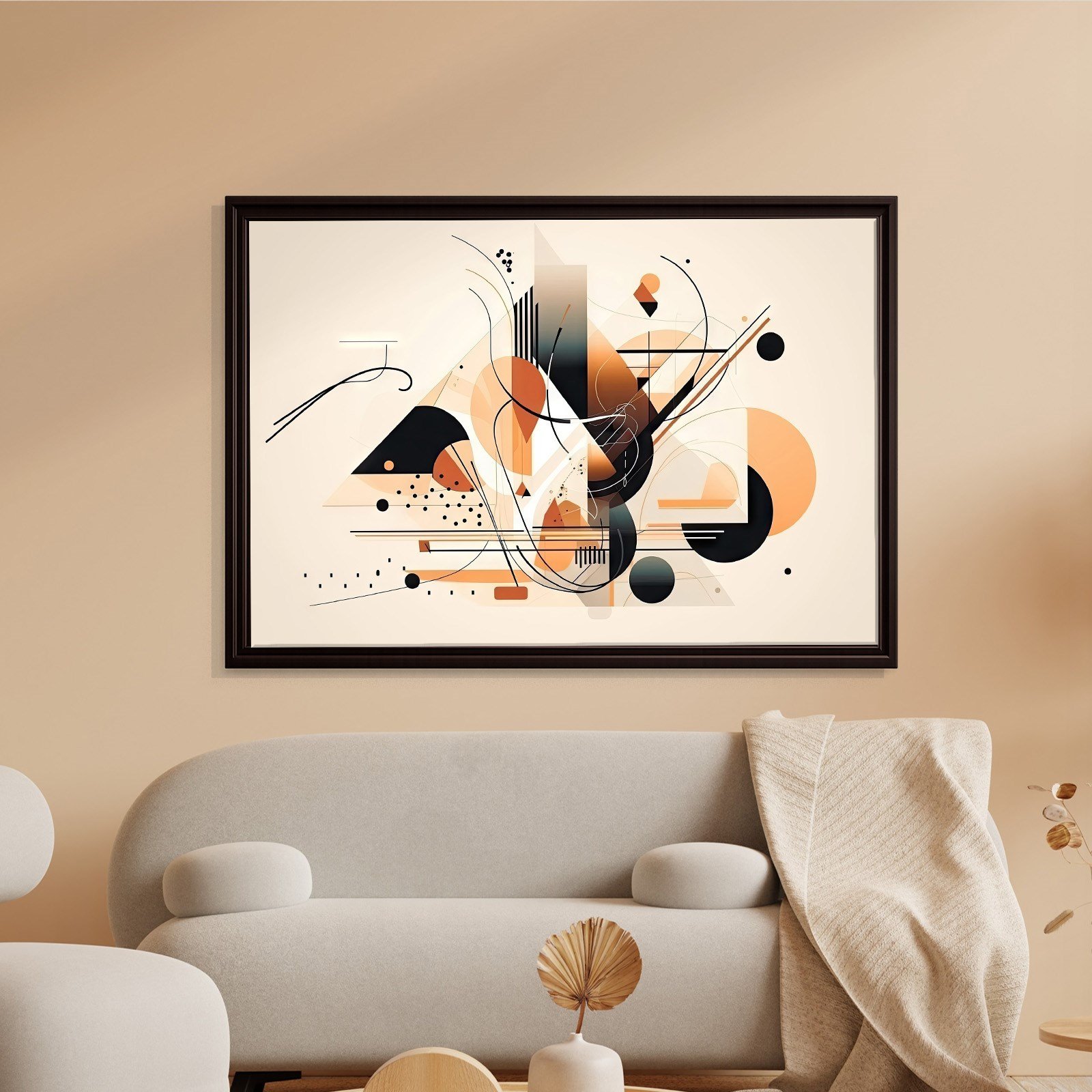 Modern Geometrik Soyut Kanvas Tablo