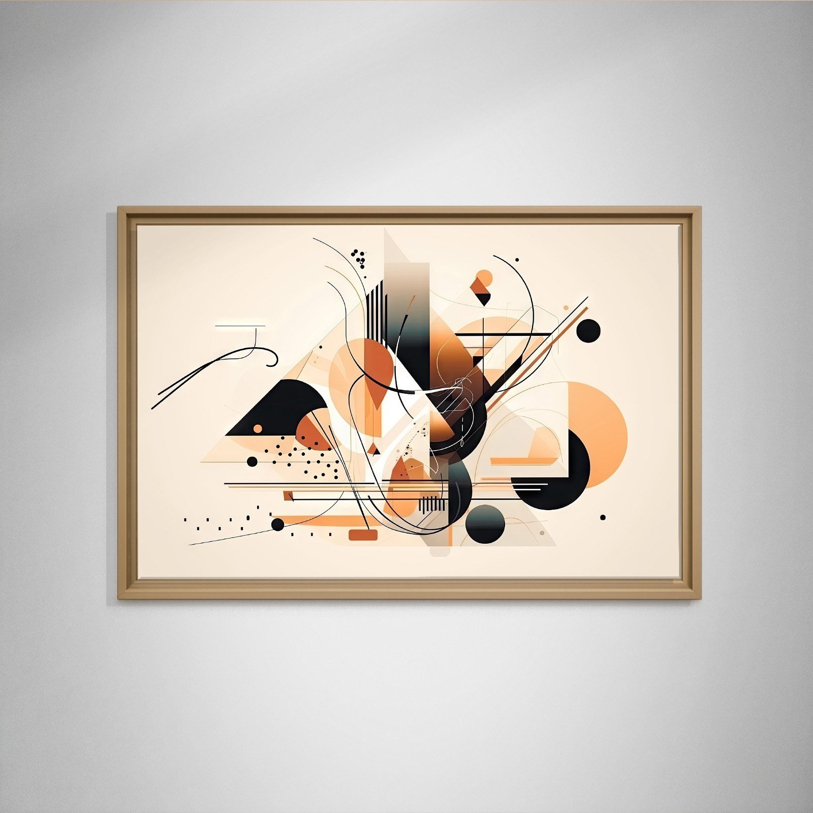 Modern Geometrik Soyut Kanvas Tablo