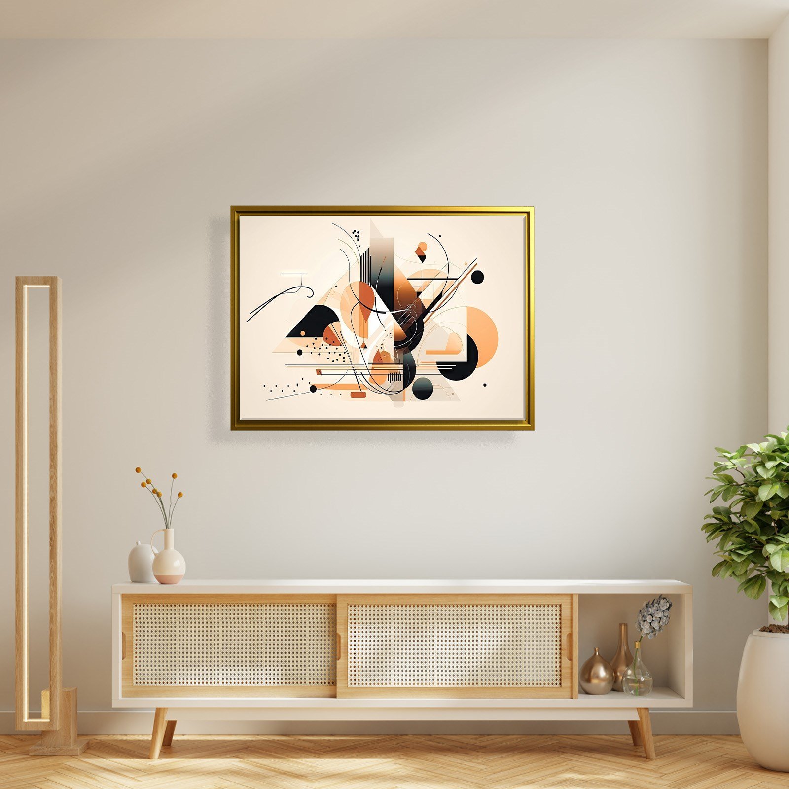 Modern Geometrik Soyut Kanvas Tablo