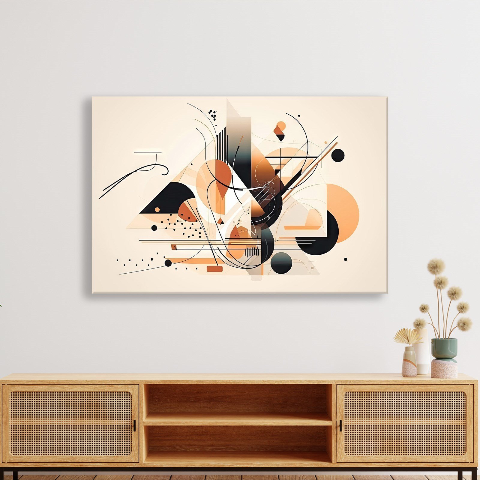 Modern Geometrik Soyut Kanvas Tablo