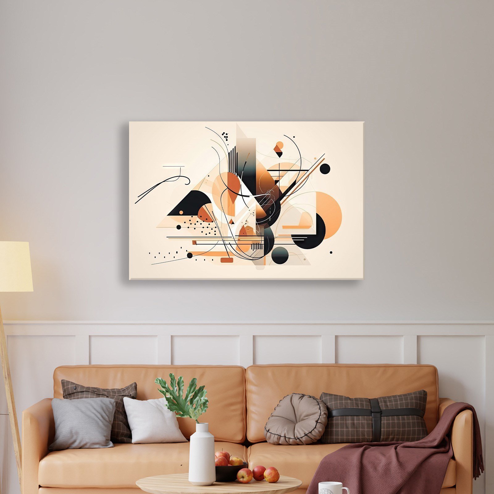 Modern Geometrik Soyut Kanvas Tablo