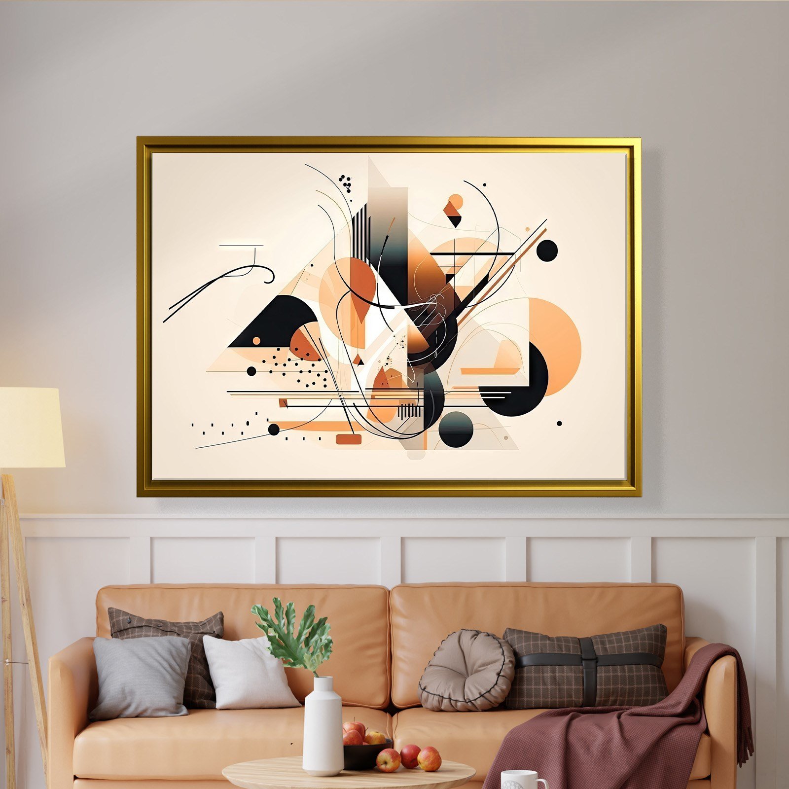 Modern Geometrik Soyut Kanvas Tablo