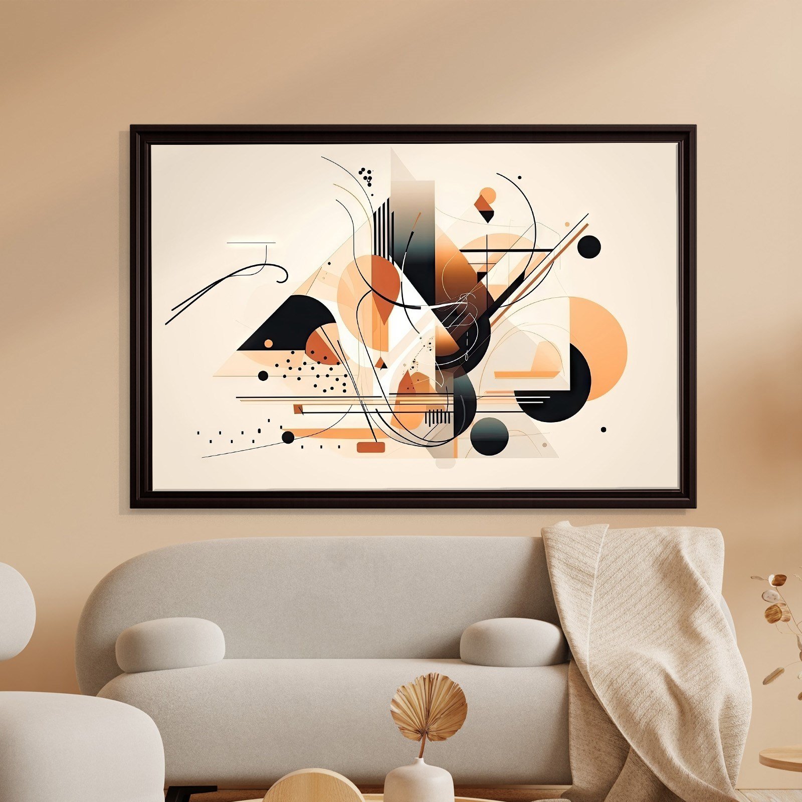 Modern Geometrik Soyut Kanvas Tablo