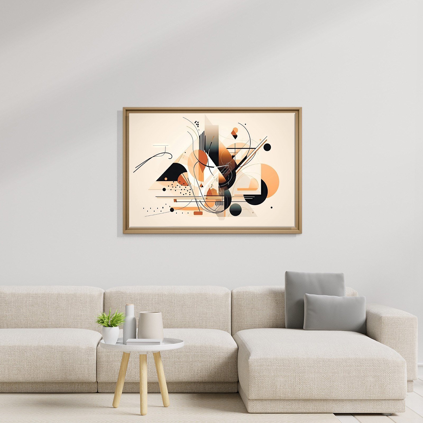 Modern Geometrik Soyut Kanvas Tablo