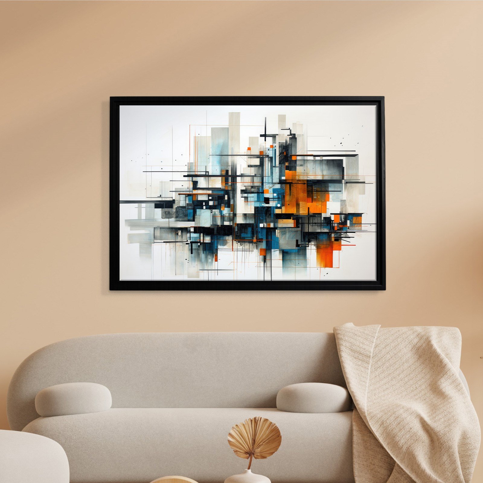 Modern Metropol – Geometrik Soyut Kompozisyon