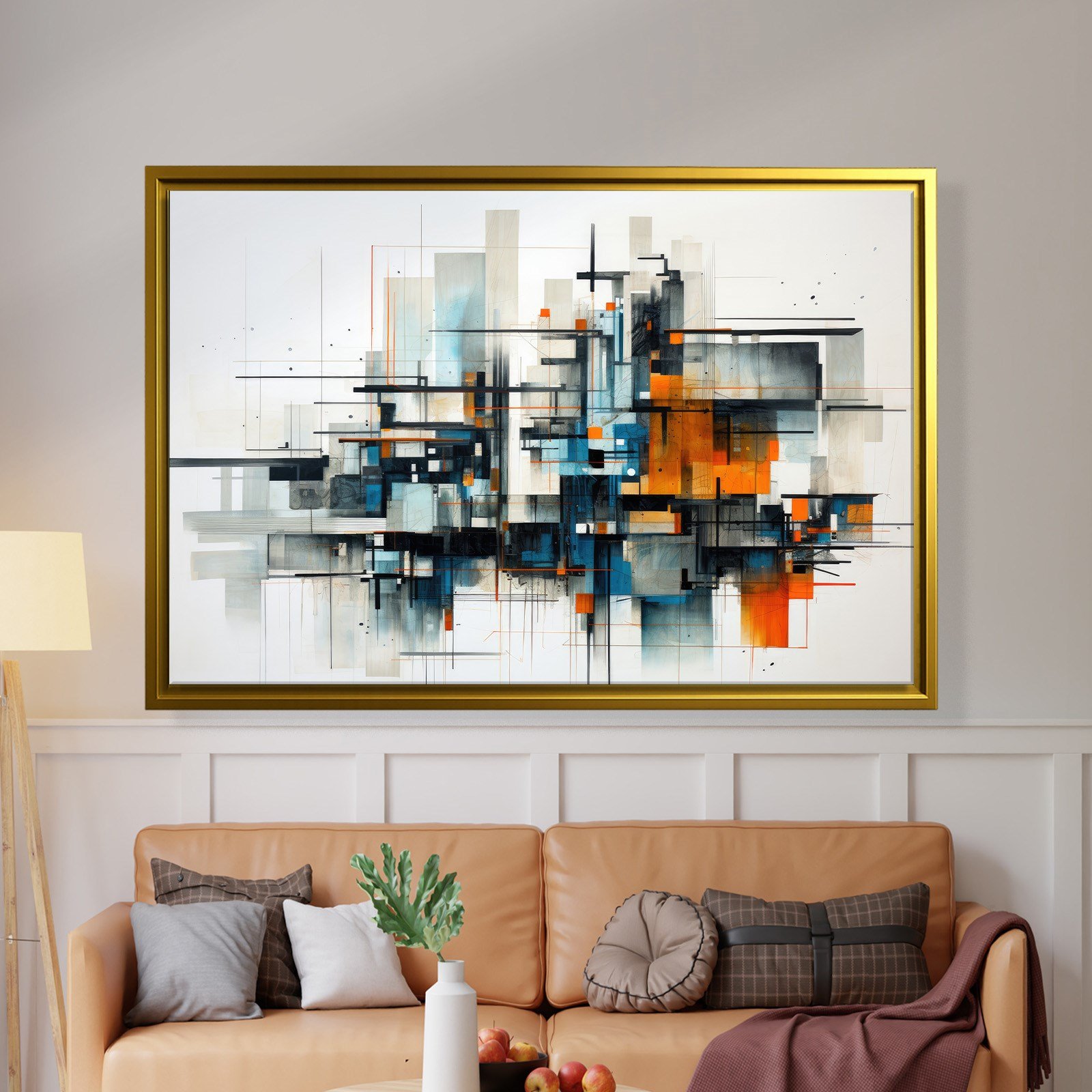 Modern Metropol – Geometrik Soyut Kompozisyon