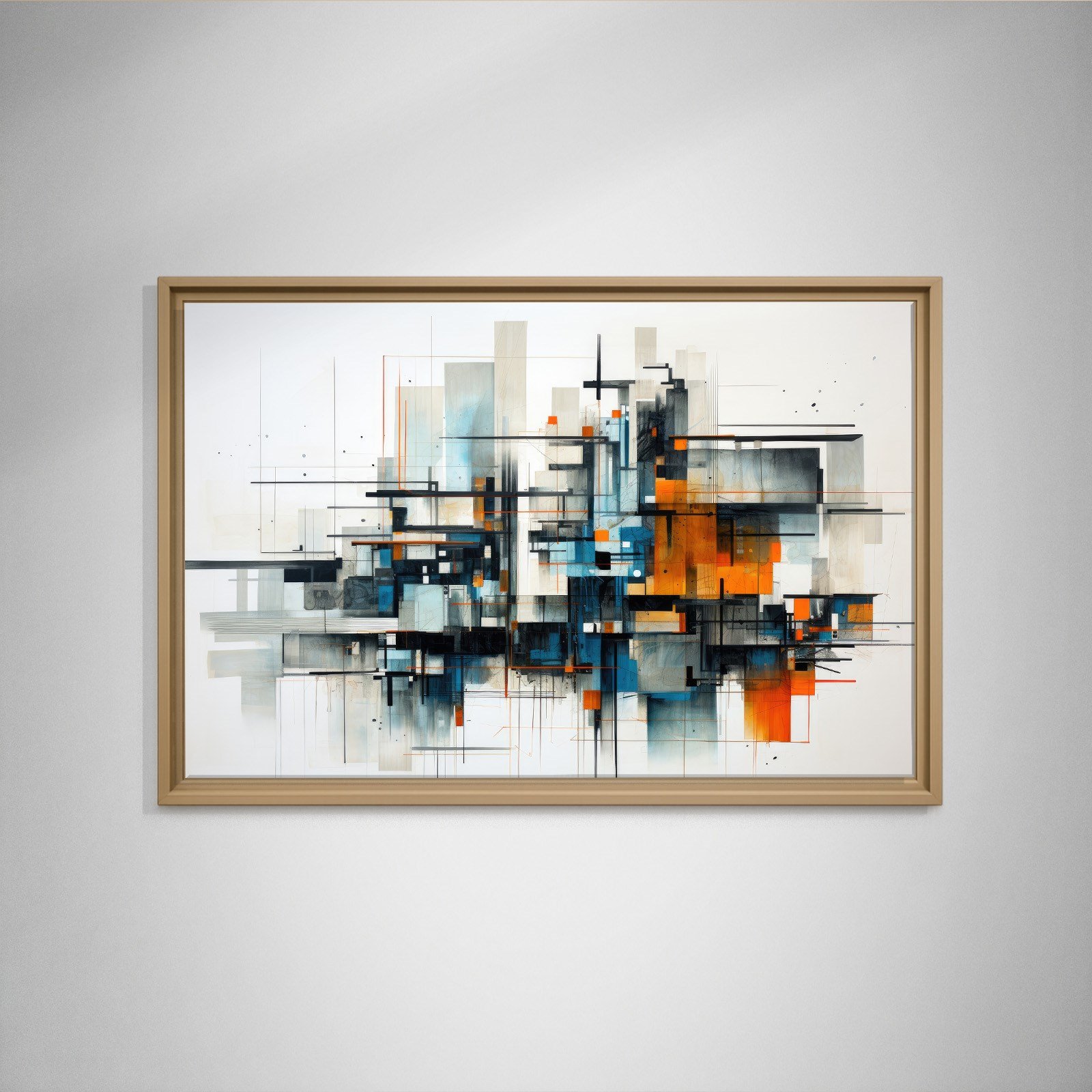 Modern Metropol – Geometrik Soyut Kompozisyon
