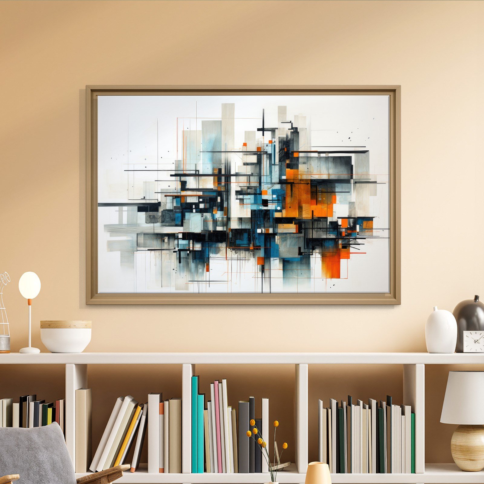 Modern Metropol – Geometrik Soyut Kompozisyon