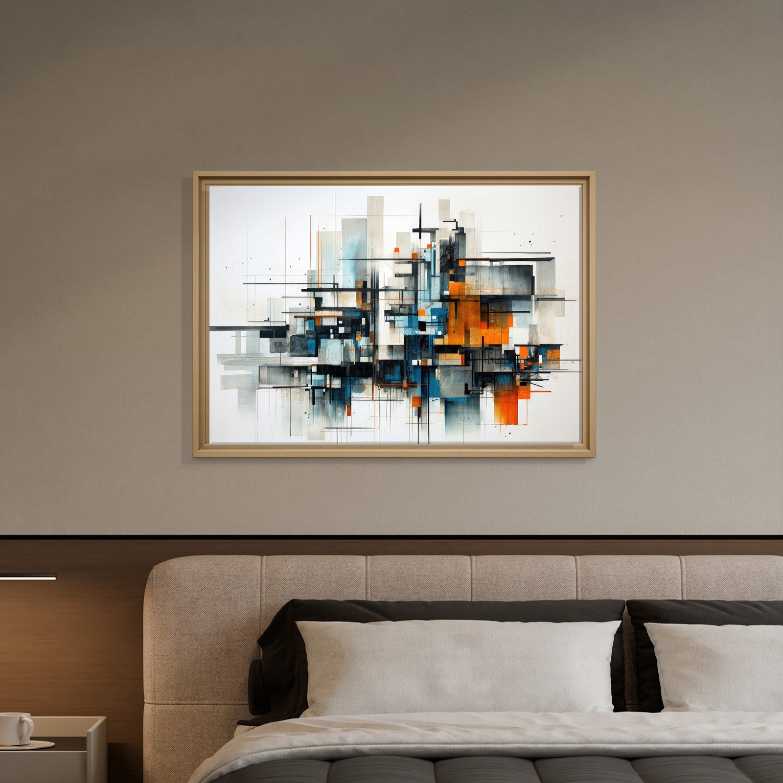 Modern Metropol – Geometrik Soyut Kompozisyon