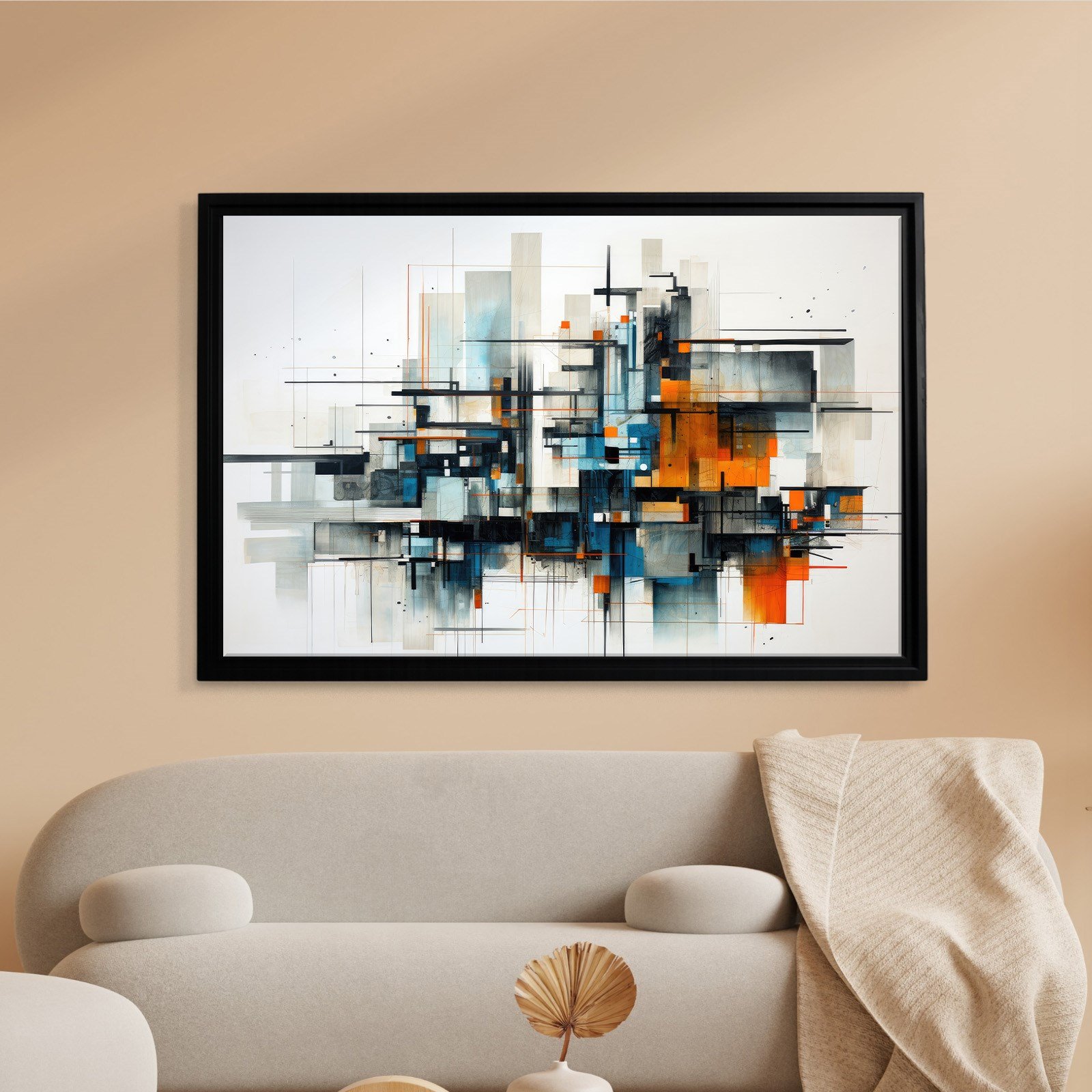 Modern Metropol – Geometrik Soyut Kompozisyon