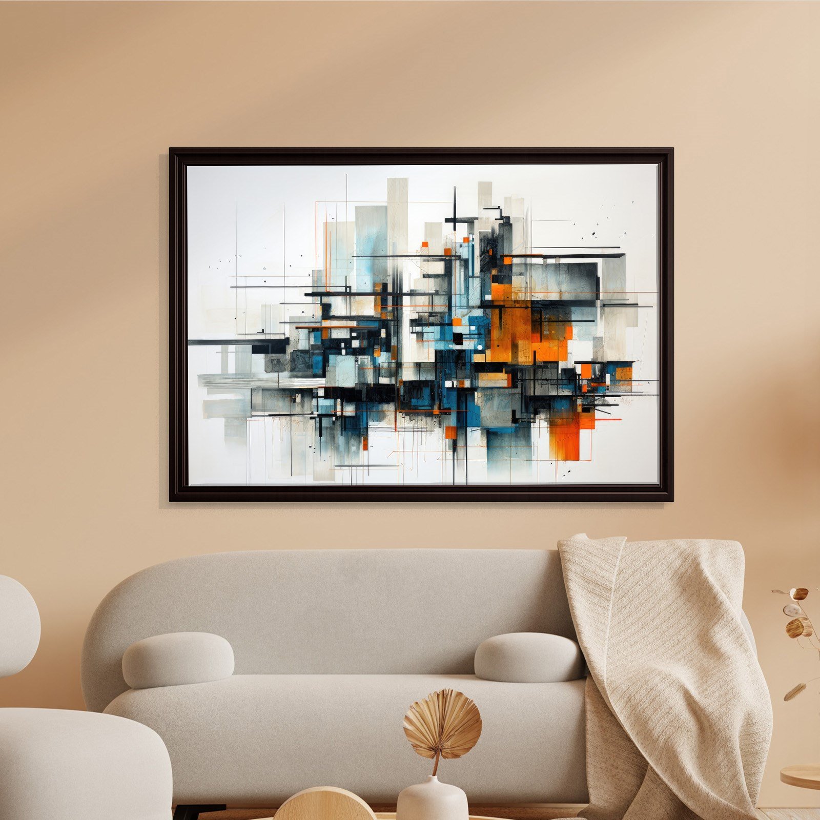 Modern Metropol – Geometrik Soyut Kompozisyon