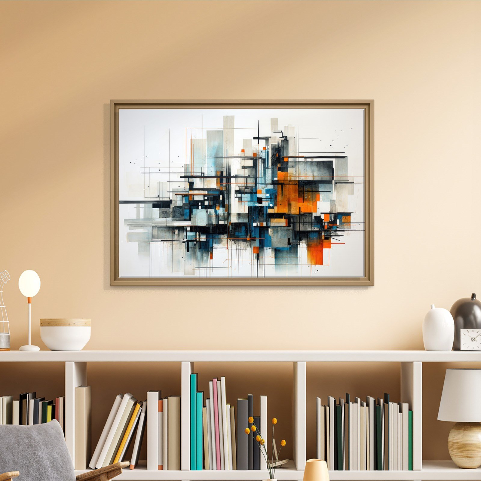 Modern Metropol – Geometrik Soyut Kompozisyon