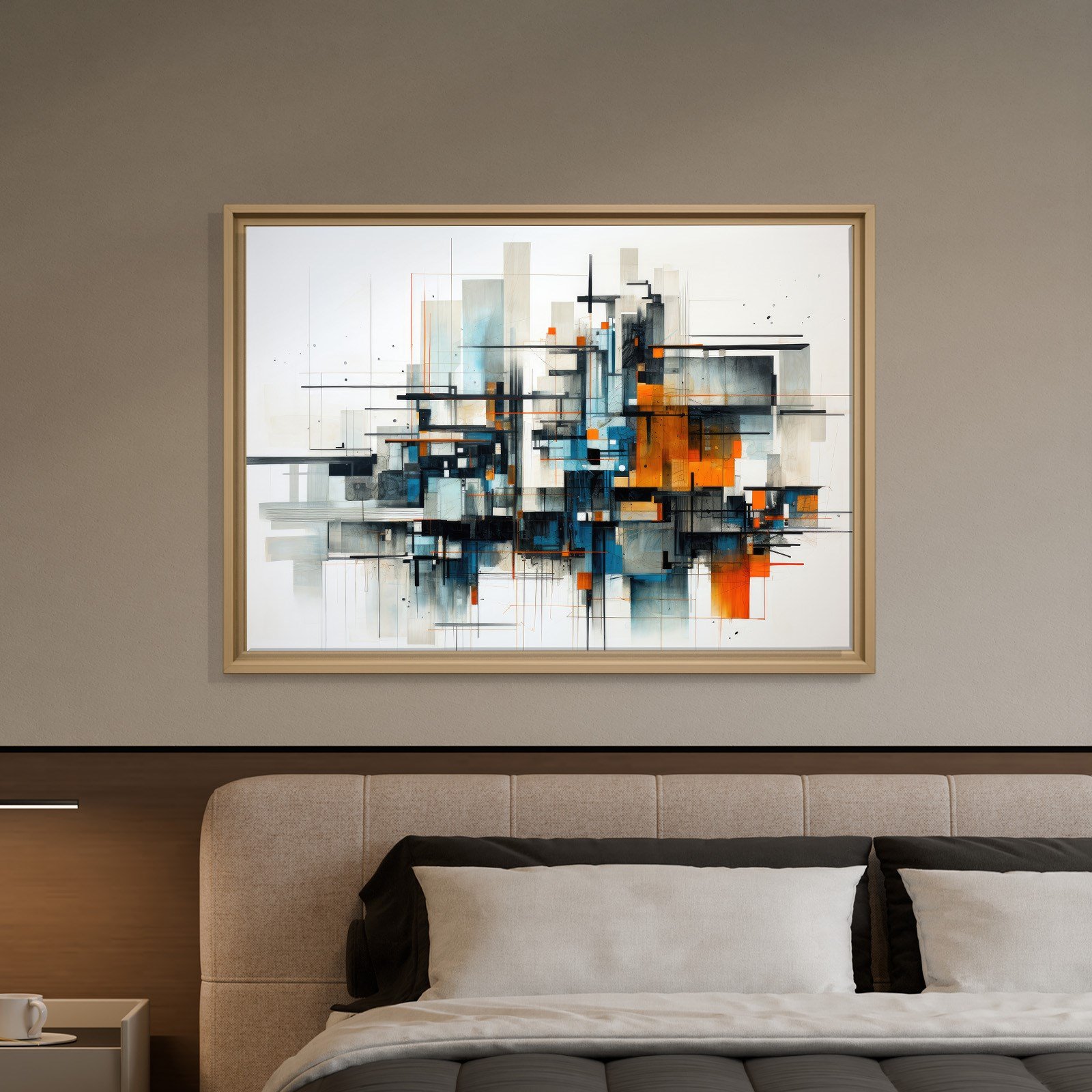 Modern Metropol – Geometrik Soyut Kompozisyon