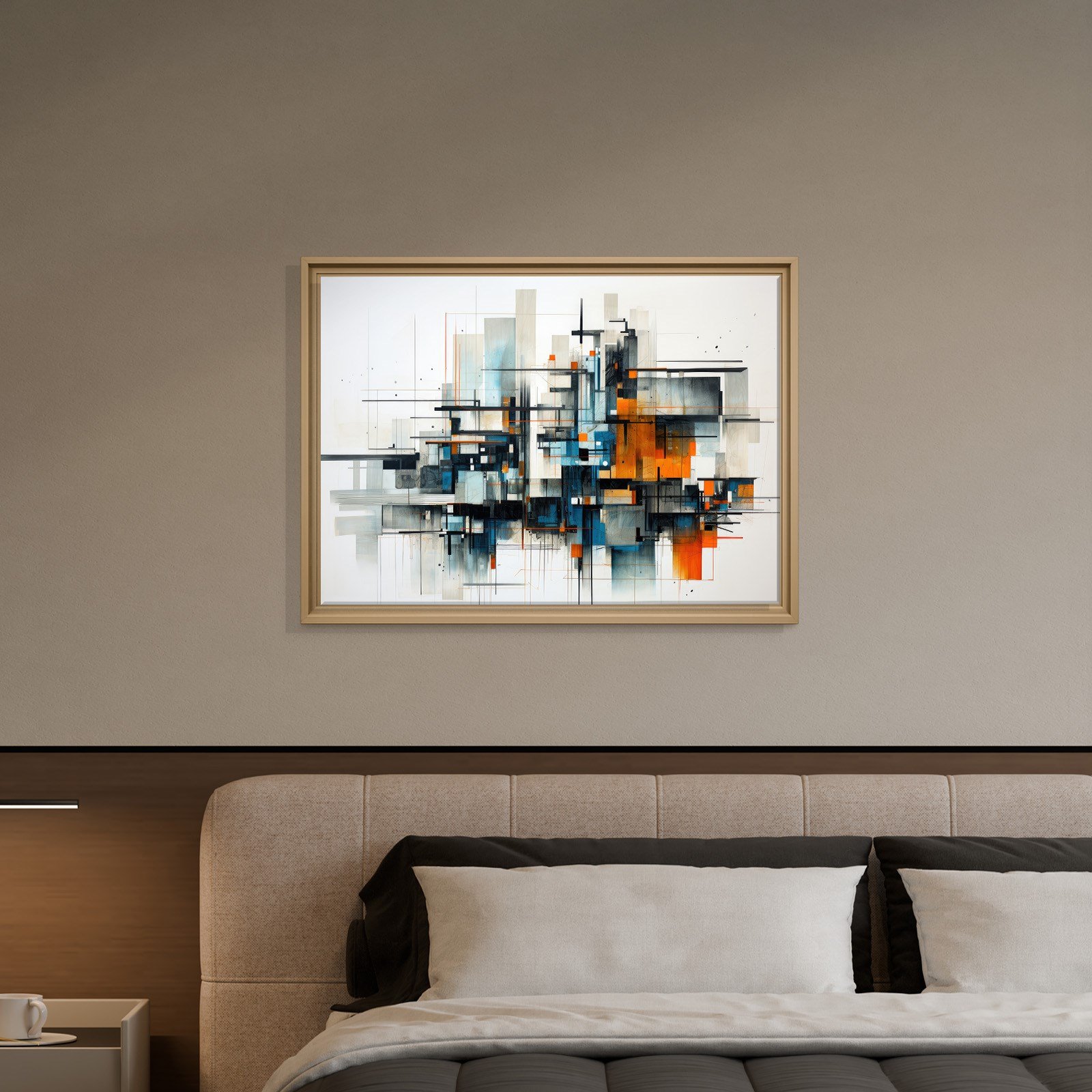 Modern Metropol – Geometrik Soyut Kompozisyon