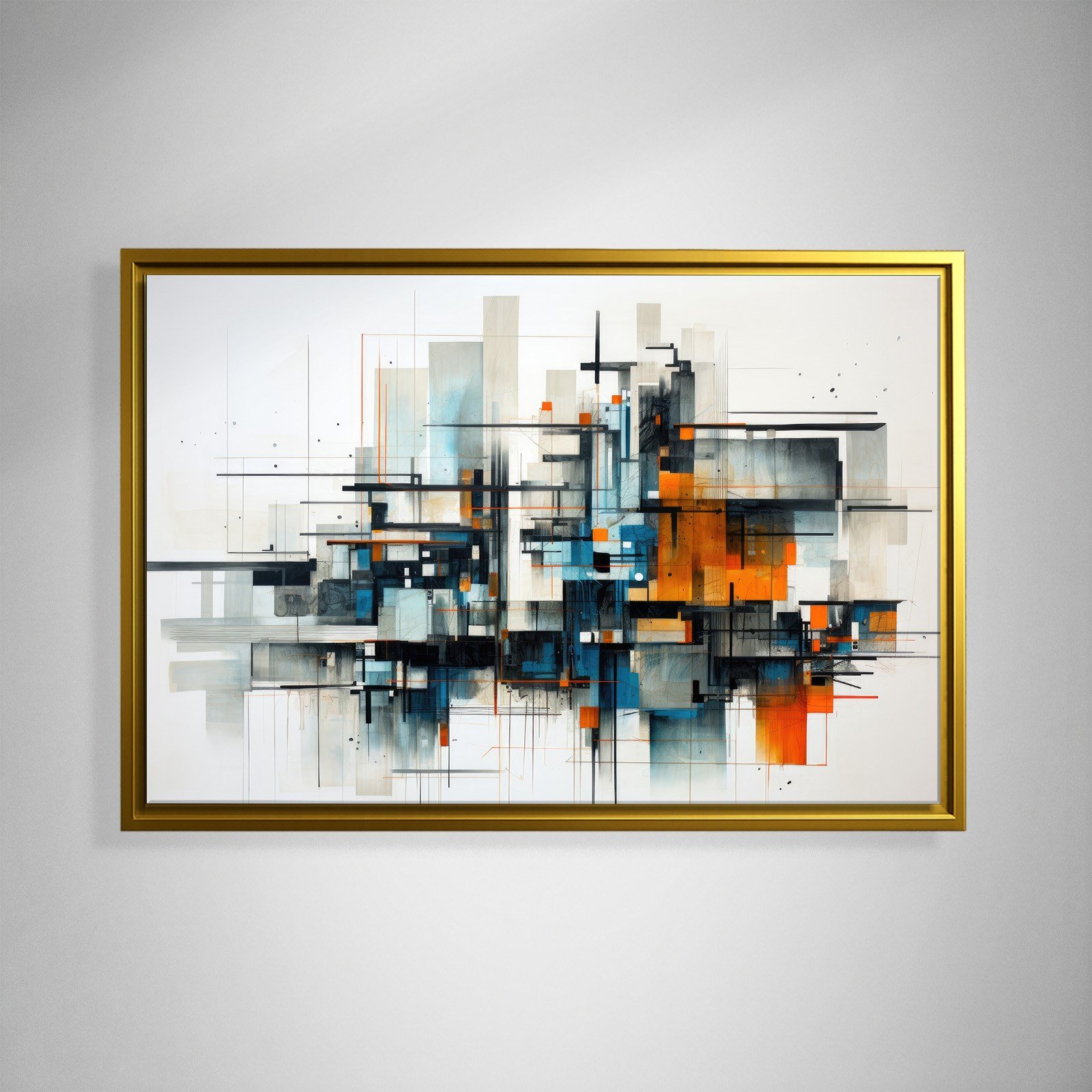 Modern Metropol – Geometrik Soyut Kompozisyon
