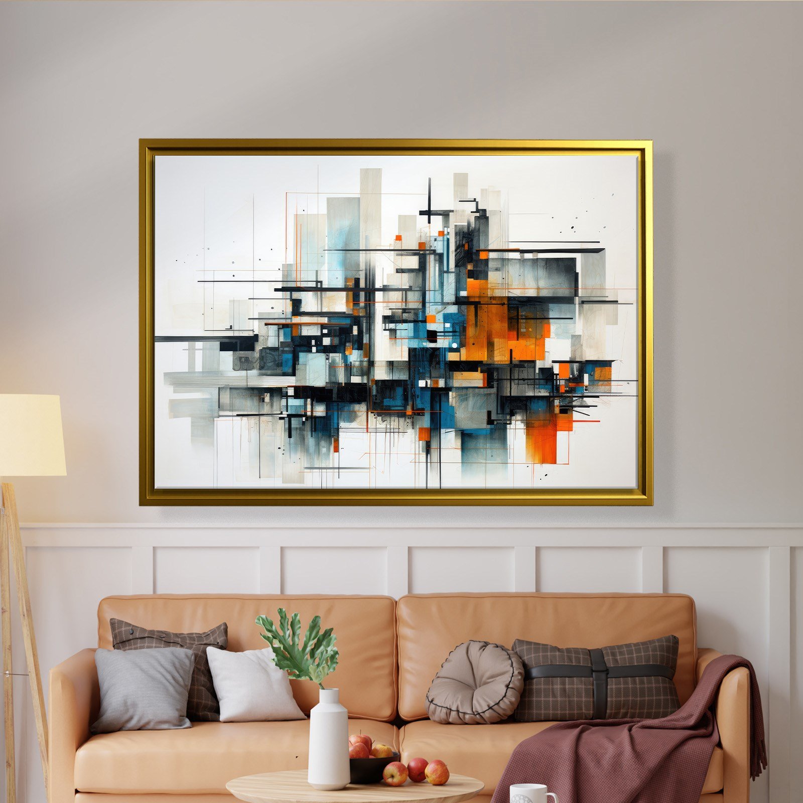 Modern Metropol – Geometrik Soyut Kompozisyon