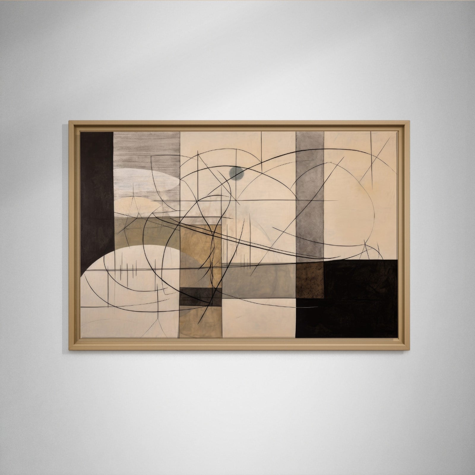 Modern Soyut Geometrik Kanvas Tablo