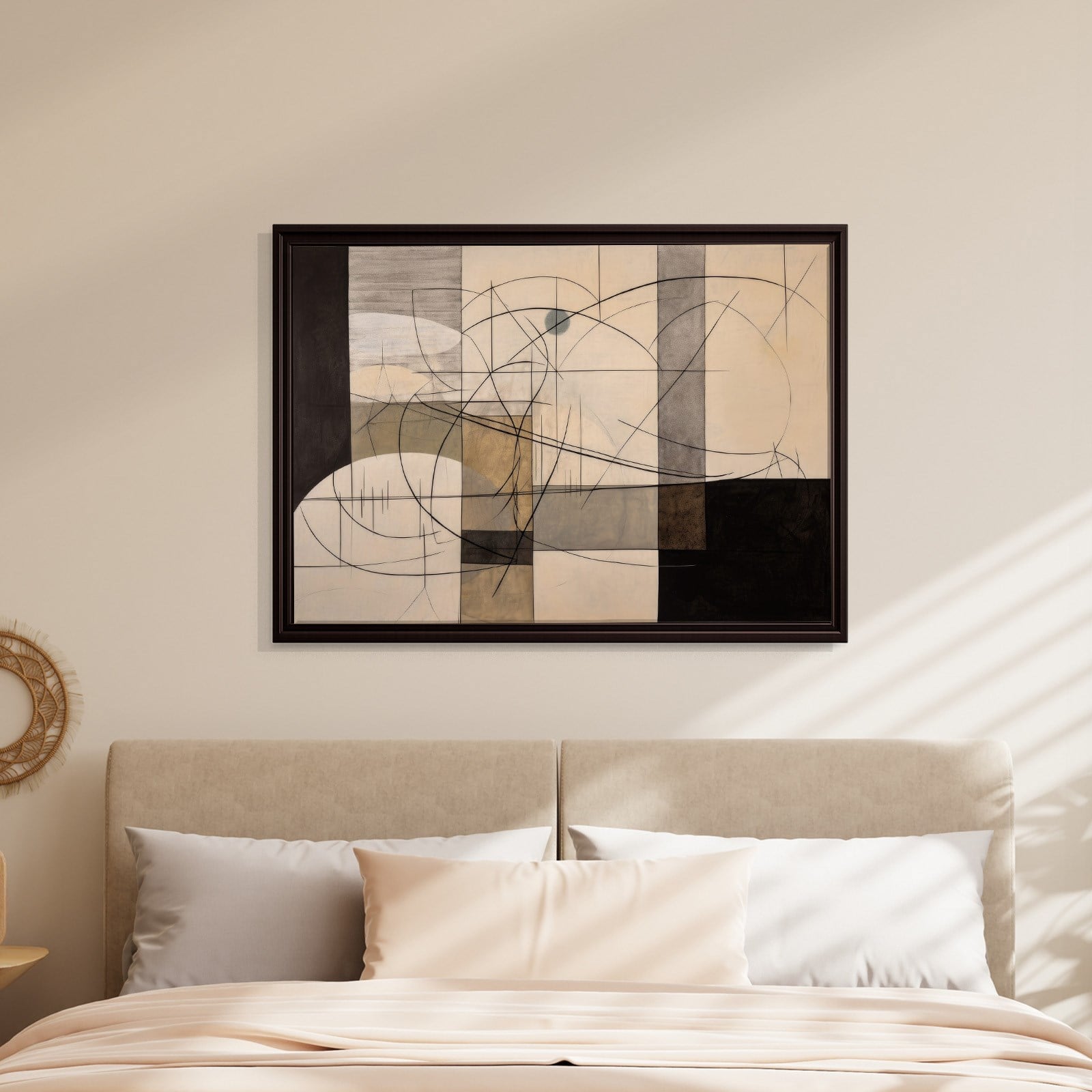 Modern Soyut Geometrik Kanvas Tablo