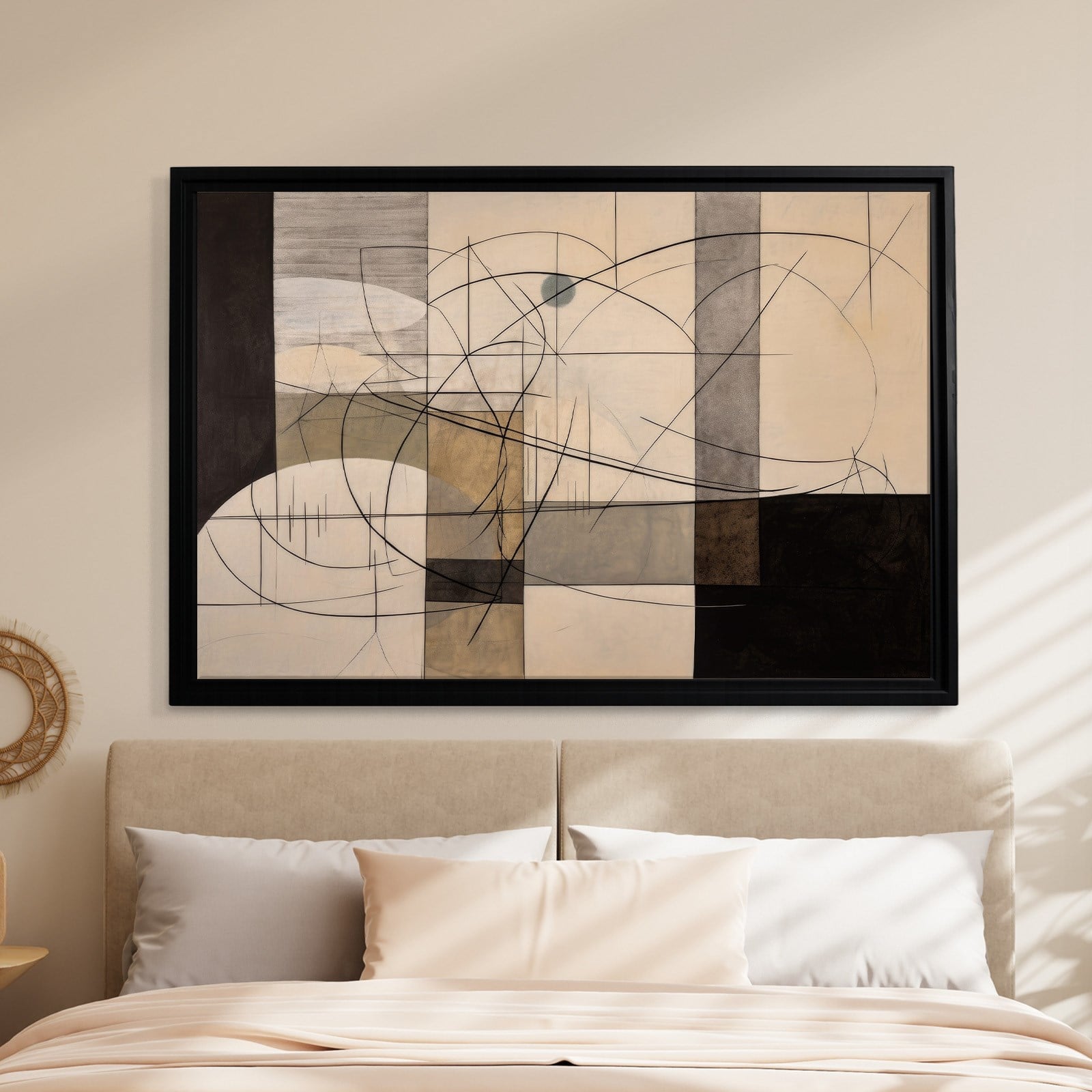 Modern Soyut Geometrik Kanvas Tablo