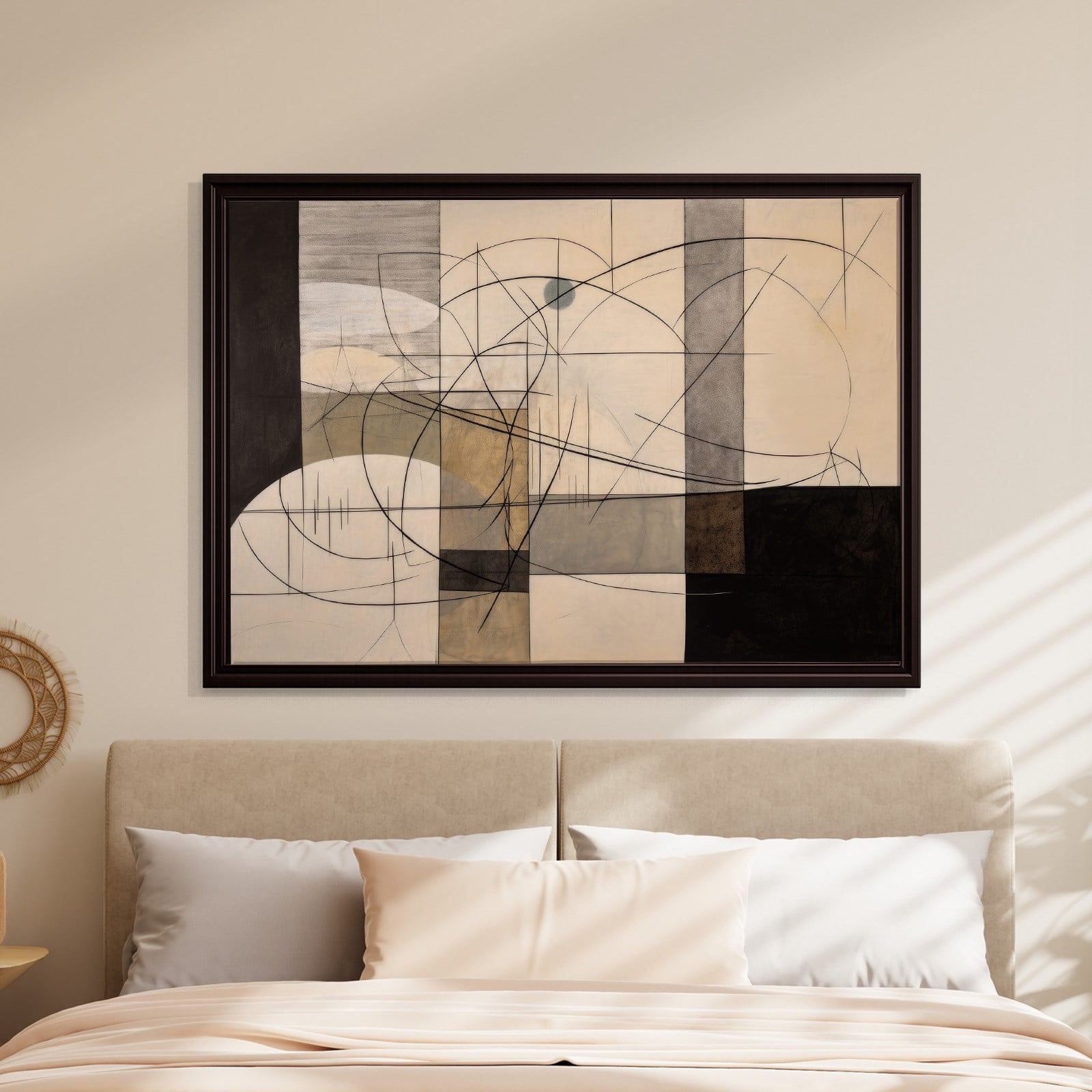 Modern Soyut Geometrik Kanvas Tablo