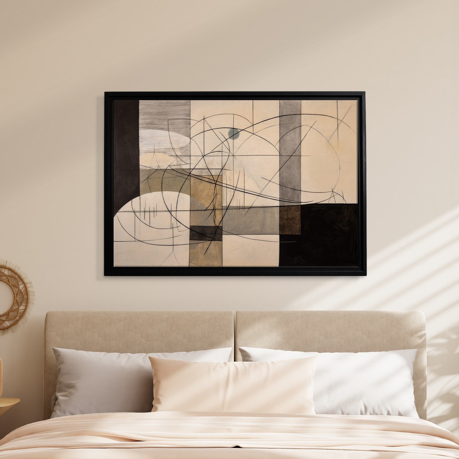 Modern Soyut Geometrik Kanvas Tablo