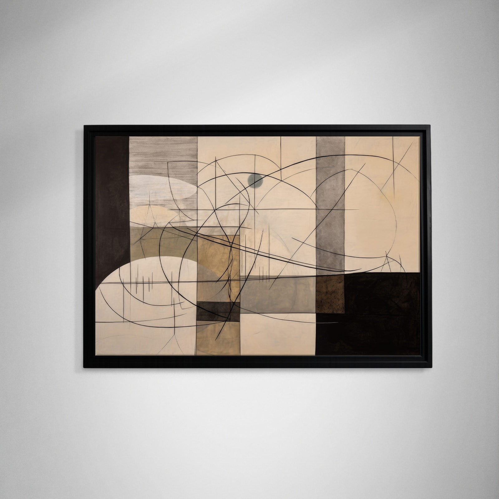 Modern Soyut Geometrik Kanvas Tablo