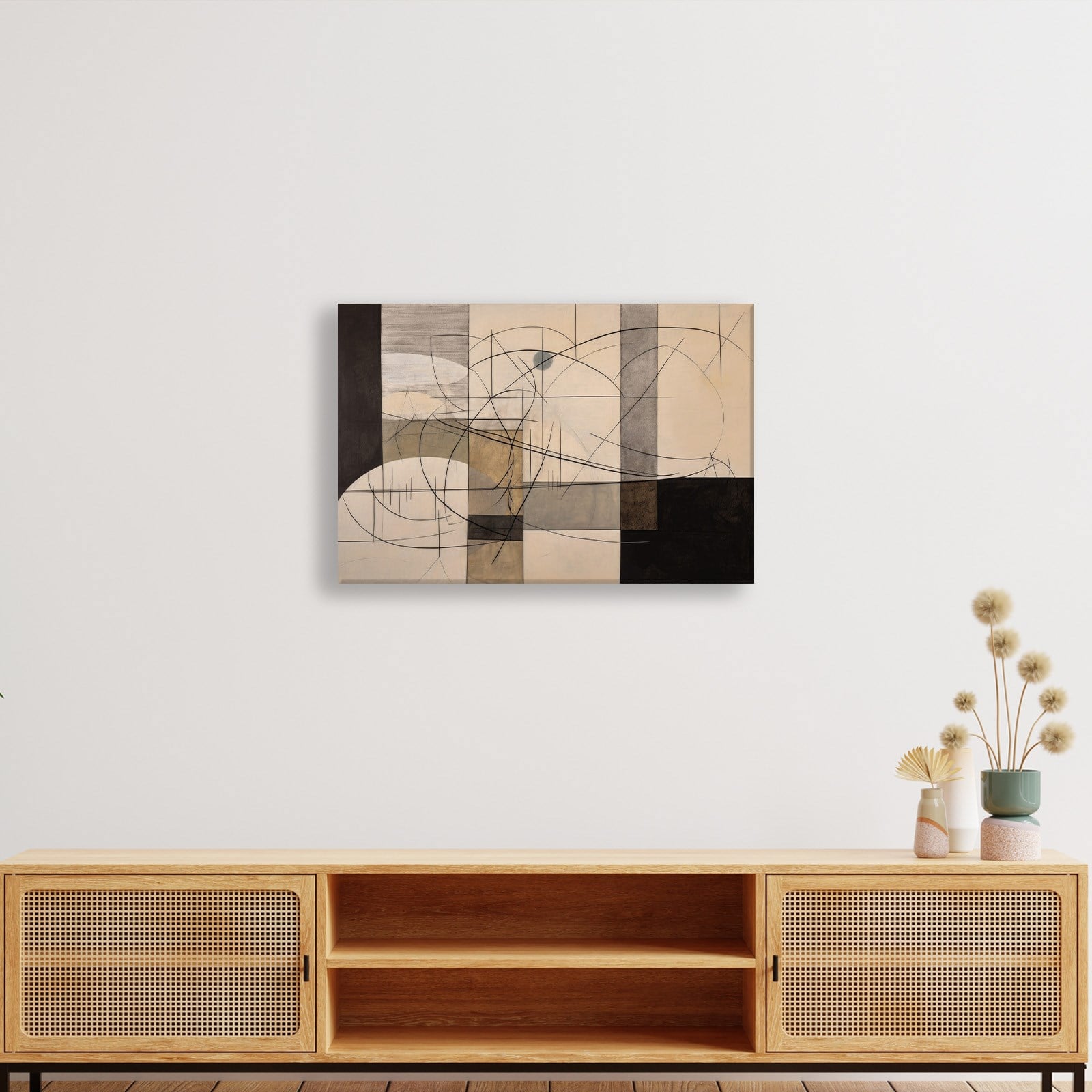 Modern Soyut Geometrik Kanvas Tablo