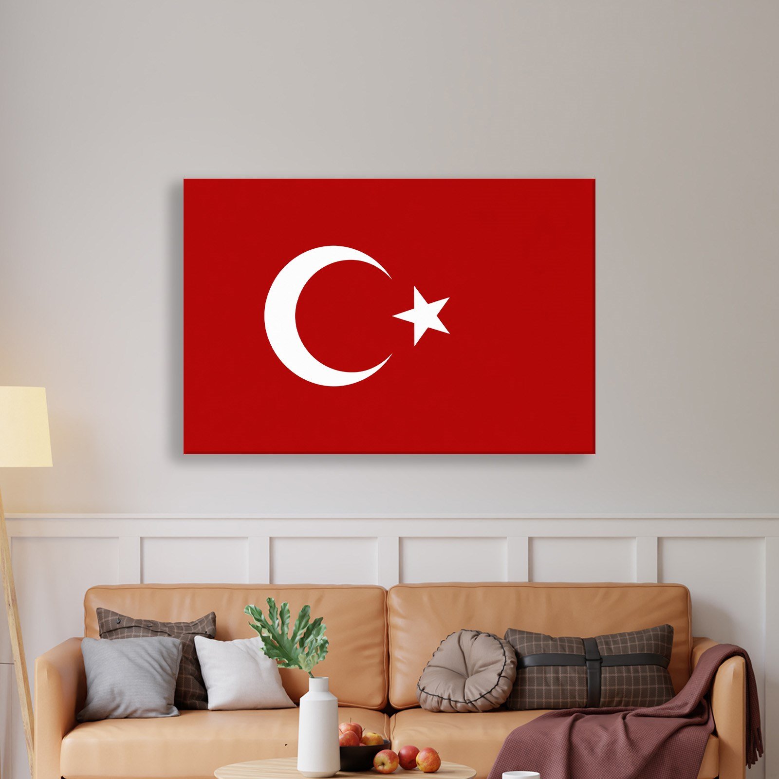 Türk Bayrağı Kanvas Tablo – Şanlı Ay Yıldız Duvar Dekoru
