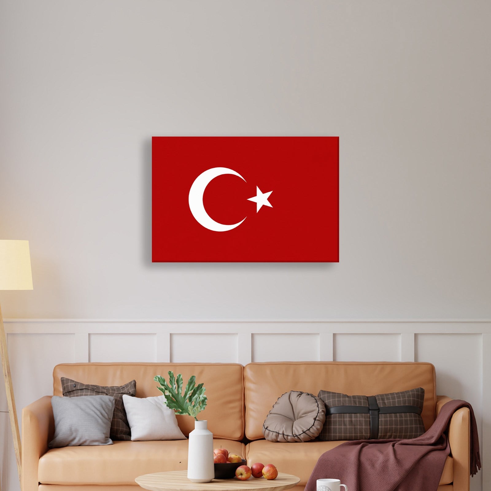 Türk Bayrağı Kanvas Tablo – Şanlı Ay Yıldız Duvar Dekoru